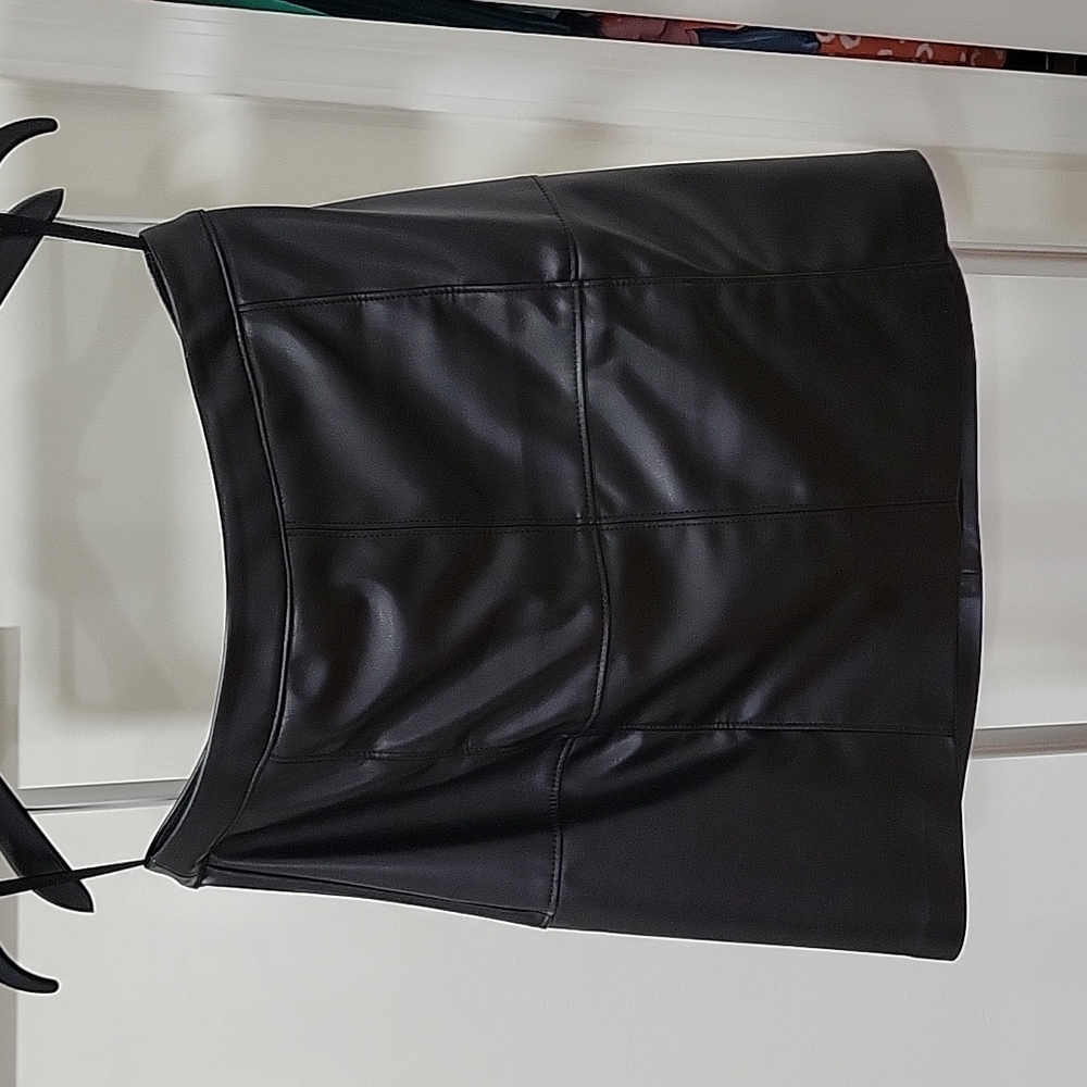 WHBM Leather Skirt